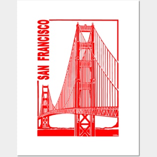 San Francisco-Golden Gate Bridge Posters and Art